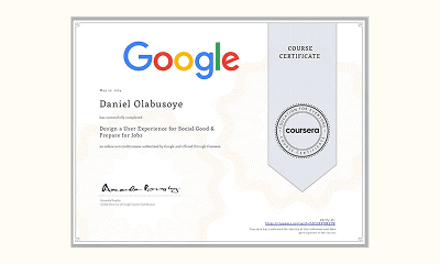 Google UX Certificate